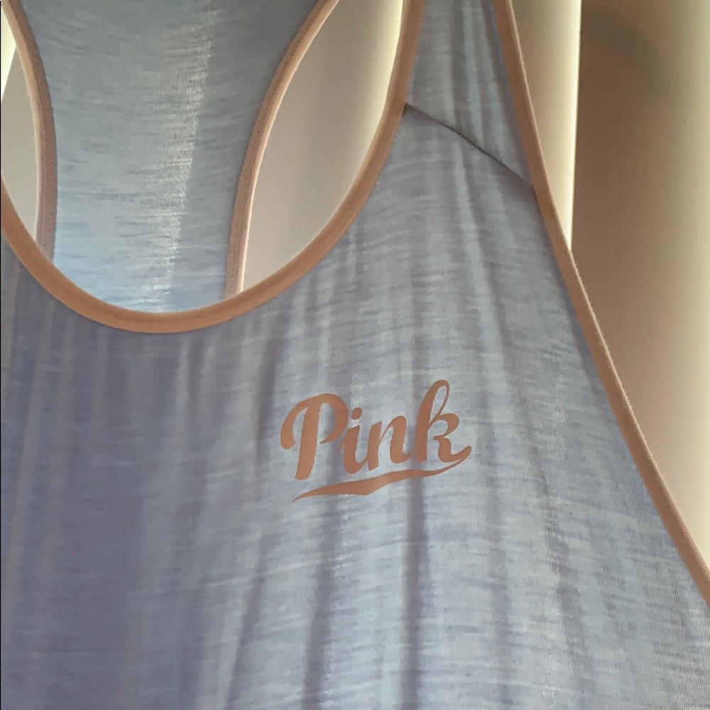 Baby blue PINK tank top! Super soft!